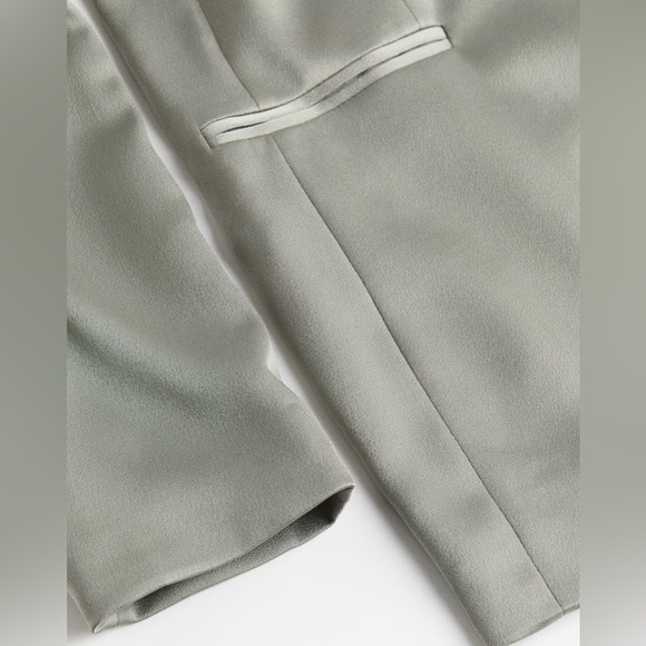 HM SINGLE BREASTED BLAZER Olive Green - Picture 3 of 9